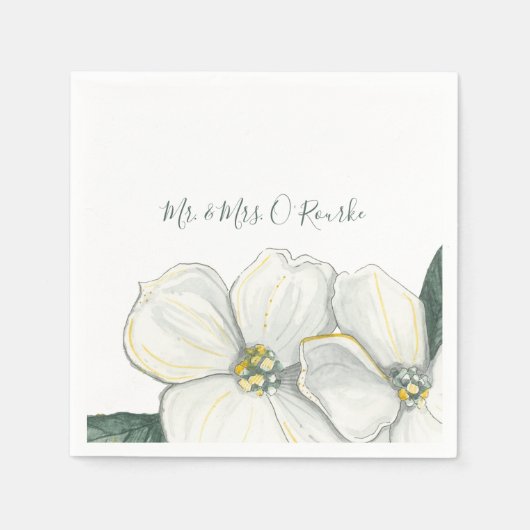 結婚ズ&ブライダルシャワーカクテルナプキンス スタンダードカクテルナプキン (正面)