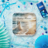 結婚ズ・メモリーズ・ゲストブック ペーパープレート (パーティー)