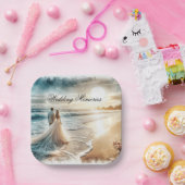 結婚ズ・メモリーズ・ゲストブック ペーパープレート (パーティー)