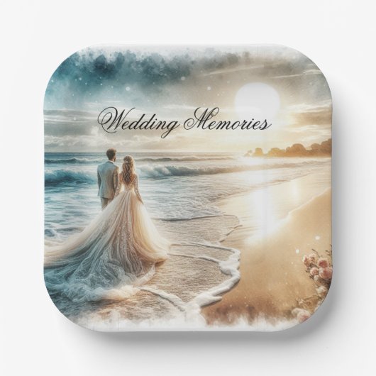 結婚ズ・メモリーズ・ゲストブック ペーパープレート (正面)
