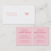 結婚セラピストのスローガン 名刺 (正面/裏面)