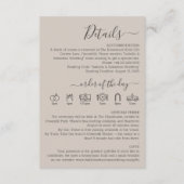 結婚ソフトベージュ詳細 エンクロージャーカード (正面)