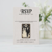 結婚タロット 出欠カード (スタンド正面)