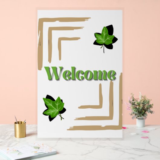 結婚ツタ アクリルサイン (ウェディング)