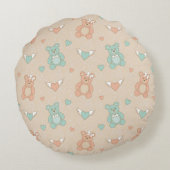 結婚テディ ラウンドクッション (裏面)