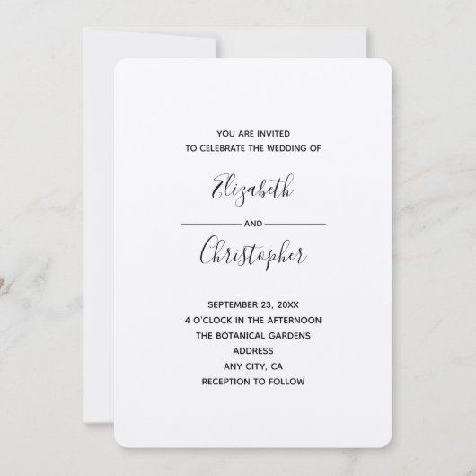 結婚テンプレート1b 招待状 (正面)