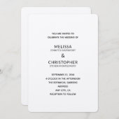 結婚テンプレート2B 招待状 (正面/裏面)