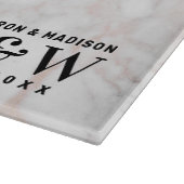 結婚テーマバラ-金ゴールドフェイク大理石 カッティングボード (角)