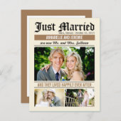 結婚ニュース結婚発表 – タン 案内ポストカード (正面/裏面)