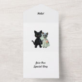 結婚ネコ オールインワン招待状 (内側)