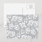 結婚ハワイアン白花 ポストカード (正面/裏面)