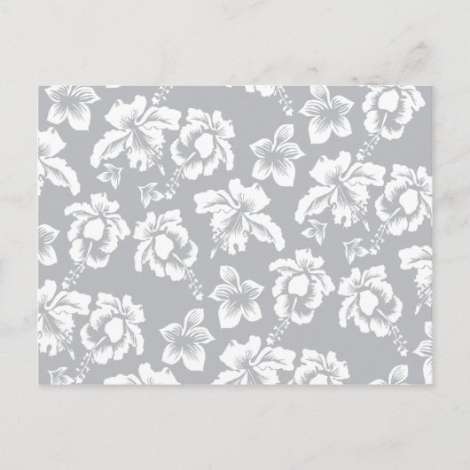 結婚ハワイアン白花 ポストカード (正面)
