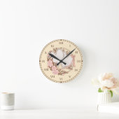 結婚ハート ラウンド壁時計 (ホーム)