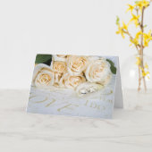 結婚バラ カード (黄色い花)