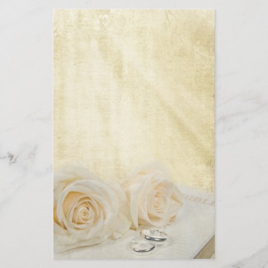 結婚バラ 便箋 (正面)