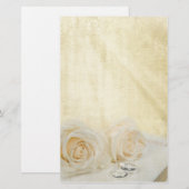 結婚バラ 便箋 (正面/裏面)