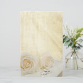 結婚バラ 便箋 (スタンド正面)