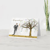 結婚バレンタインデーのカー結婚ド カード (正面)