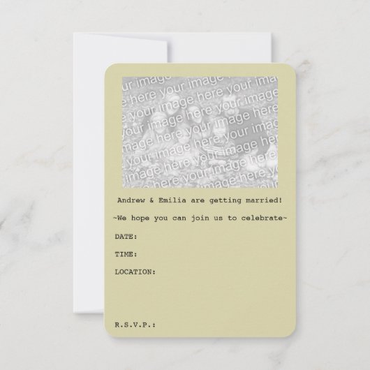 結婚パスポート 招待状 (裏面)