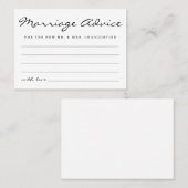 結婚パーソナライズされたアドバイスカーシンプルドエレガント コーリングカード (正面/裏面)
