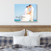 結婚パーソナライズされた写真集 キャンバスプリント (インサイチュ (寝室))