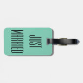 結婚パーソナライズされた氏ミセス・ラゲッジタグギフト ラゲッジタグ (裏面横)