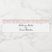 結婚パーソナライズされた瓶ラベル ペットボトルラベル (シングルラベル)