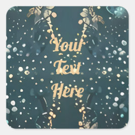 結婚パーソナライズされた紙吹雪 スクエアシール