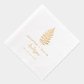 結婚パーソナライズされた,ブライダルシャワー/婚約プレゼント 箔ナプキン (右)