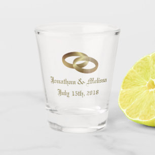 結婚パーソナライズされたKeepsake Shot Glass ショットグラス