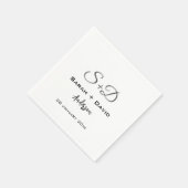 結婚パーソナライズされたs、ブライダルシャワー、婚約 スタンダードカクテルナプキン (角)