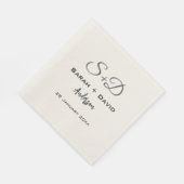 結婚パーソナライズされたs、ブライダルシャワー、婚約 スタンダードランチョンナプキン (角)