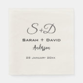 結婚パーソナライズされたs、ブライダルシャワー、婚約 スタンダードランチョンナプキン (正面)