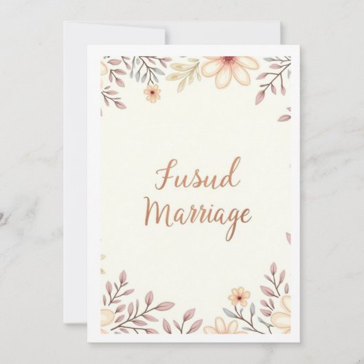 結婚パーティー 招待状 (正面)