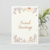 結婚パーティー 招待状 (スタンド正面)