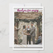 結婚パーティー 招待状 (裏面)