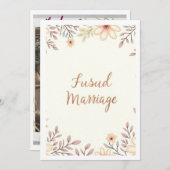 結婚パーティー 招待状 (正面/裏面)