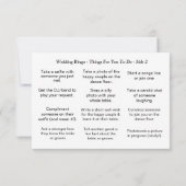 結婚ビンゴ！ゲスト用ゲーム 黒 白 カード (裏面)