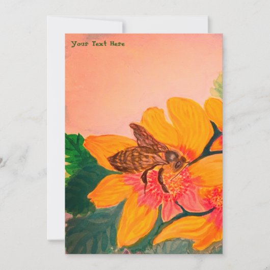 結婚ビー 招待状 (正面)