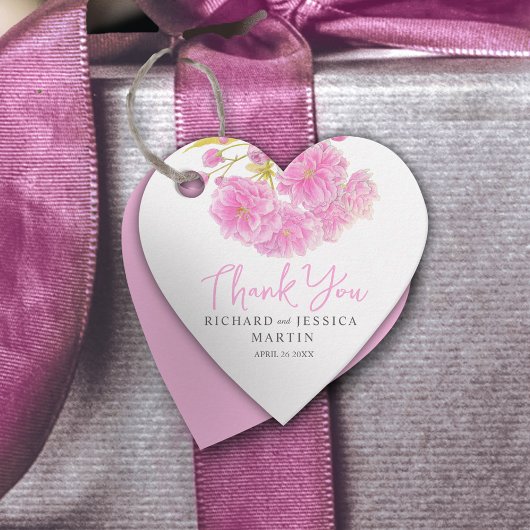 結婚ピンクのフローラ水感謝してい色 フェイバータグ