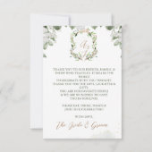 結婚フォーマルサンキューカード サンキューカード (裏面)