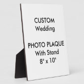 結婚フカスタムォトプラーク8" x 10" フォトプラーク (側面)