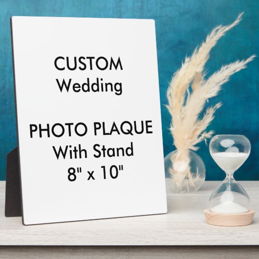結婚フカスタムォトプラーク8" x 10" フォトプラーク (側面)
