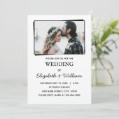 結婚フシンプルォトエレガント招待状 招待状 (スタンド正面)