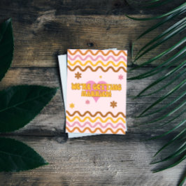 結婚フラワーパワー60の70のレトロ 招待状