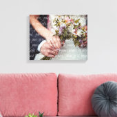 結婚フランスのの誓いを写真に結婚重ね合わせ キャンバスプリント (インサイチュ (リビング))