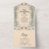 結婚フローラアールヌーボー オールインワン招待状 (内側)