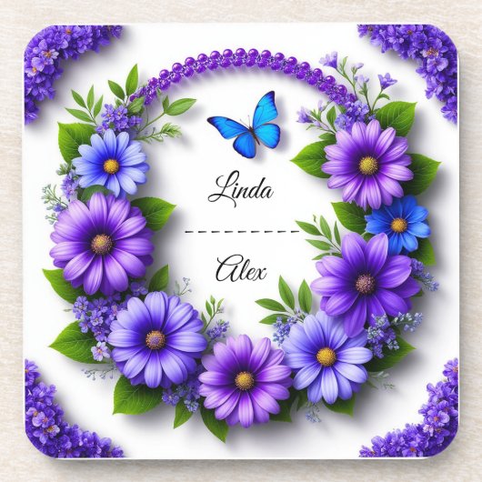 結婚フローラリース コースター (正面)