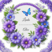 結婚フローラリース シール (正面)