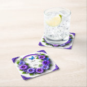 結婚フローラリース スクエアペーパーコースター (インサイチュ)